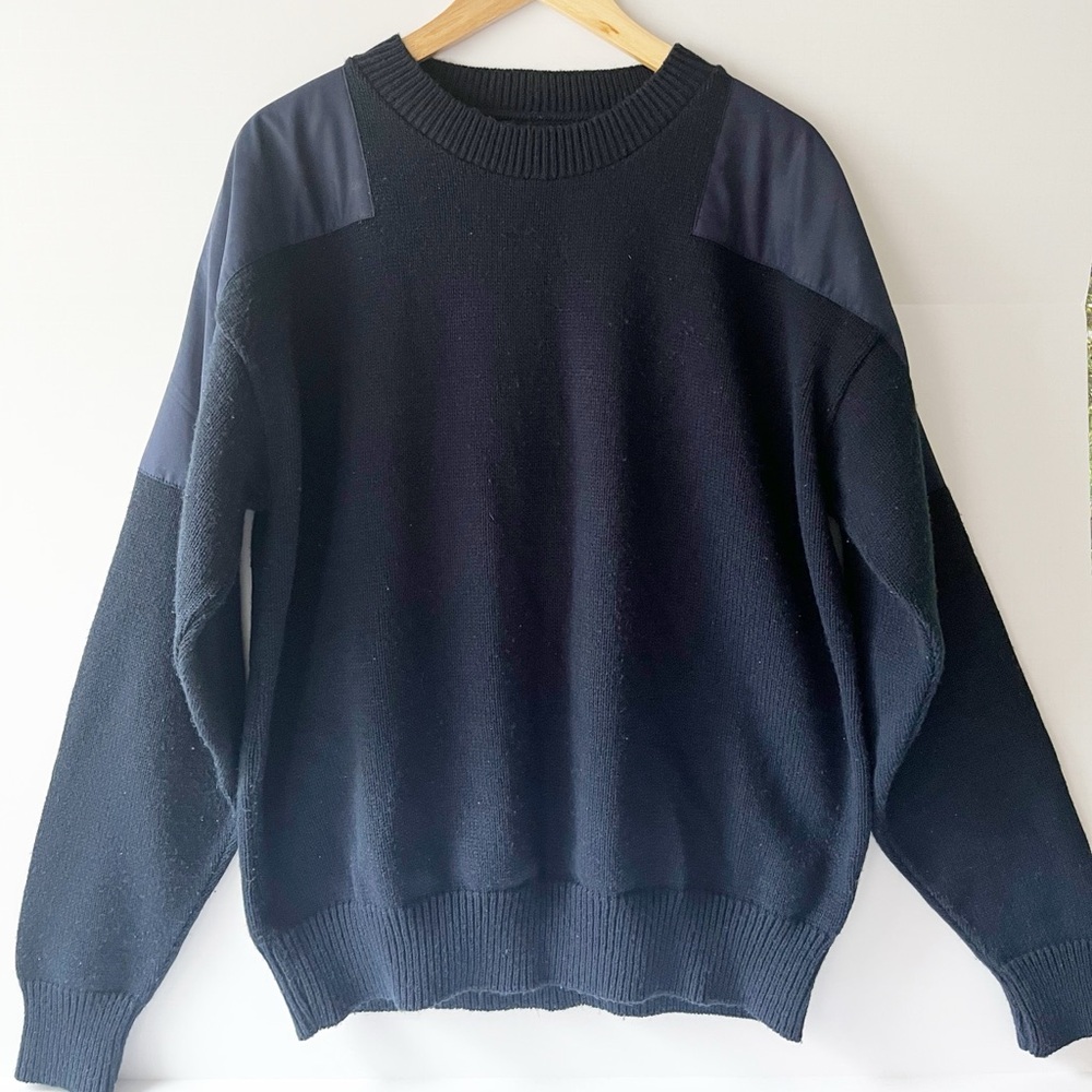 The Rain Swetter Men's X-Large Navy Crewneck Sweater Water Repellant Classic